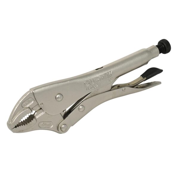 115082 Pinza de presion de 10" quijada curva Surtek
