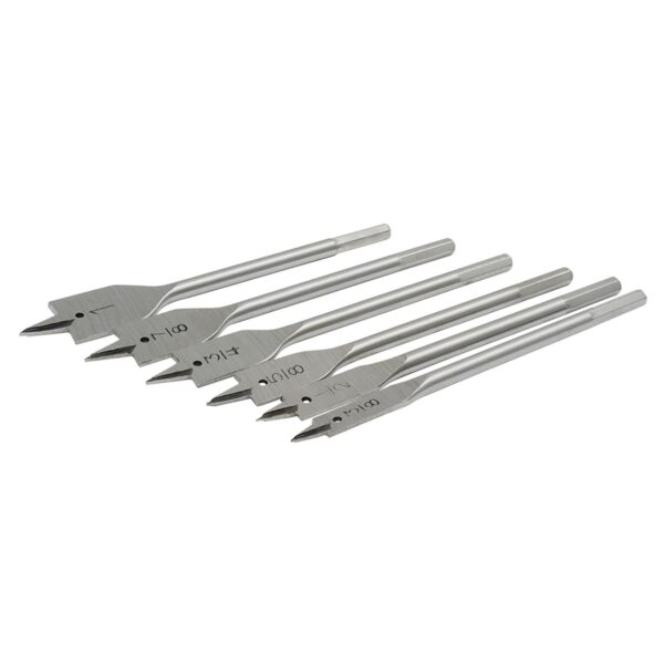 JBP6 Juego de 6 brocas para madera tipo manita plana zanco hexagonal Surtek