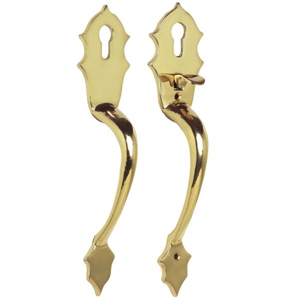 LH119LB Juego de jaladeras gatillo Classic, laton brillante Lock