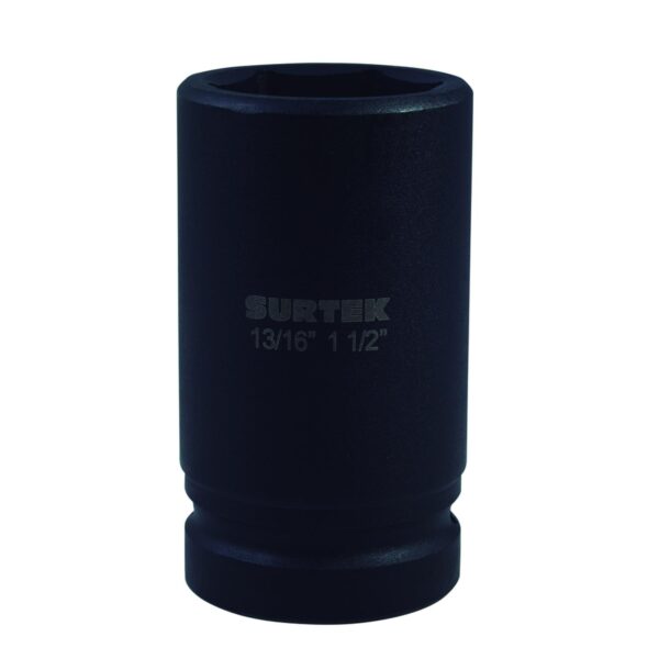 107283 Dado de impacto pulgadas, doble apertura, cuadro para capuchon 13/16", 1-1/2" Surtek