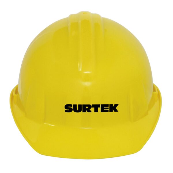 137308 Casco de seguridad con ajuste de intervalos, color amarillo Surtek
