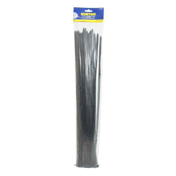 114232 Cinchos plasticos 550 x 8.8 mm, tension 70 Kg de 50 piezas color negro Surtek