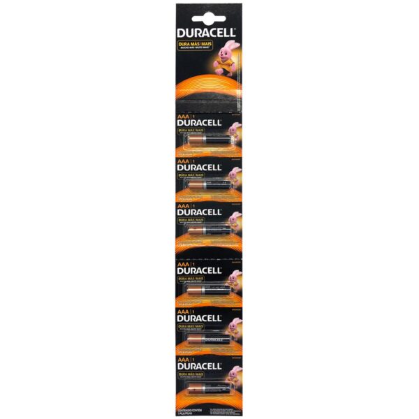 MN2400B1 Tira de pilas alcalinas Duracell® "AAA", 6 piezas Surtek