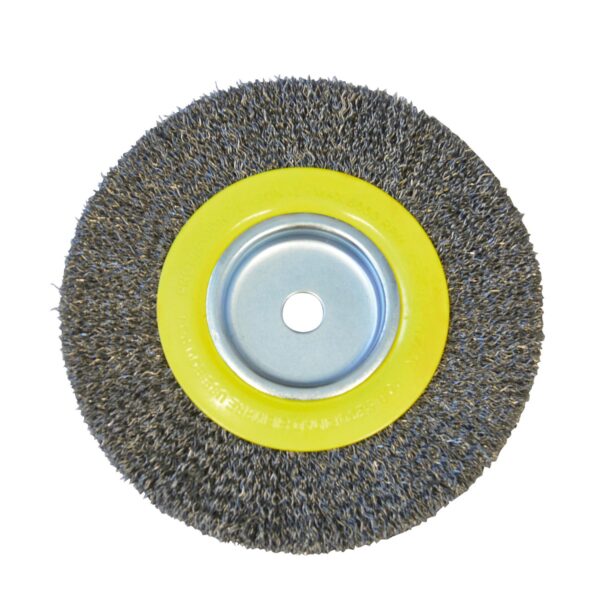 C539 Carda copa ondulada alambre delgado para esmeril 6" x 3/4" eje 1/2" Surtek
