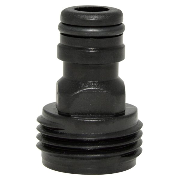130384 Conector para manguera de riego con sistema click 3/4" macho Surtek