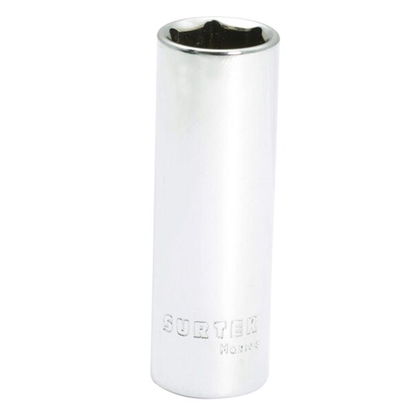 F4408HLM Dado largo cuadro de 1/4" metrico, 6 puntas, 8 mm Surtek