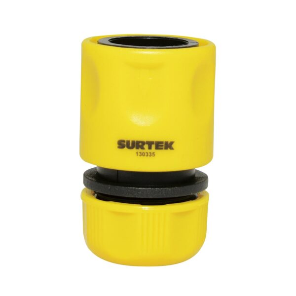 130335 Juego de conectores para manguera de riego con sistema click 3/4" GHT, 2 piezas Surtek