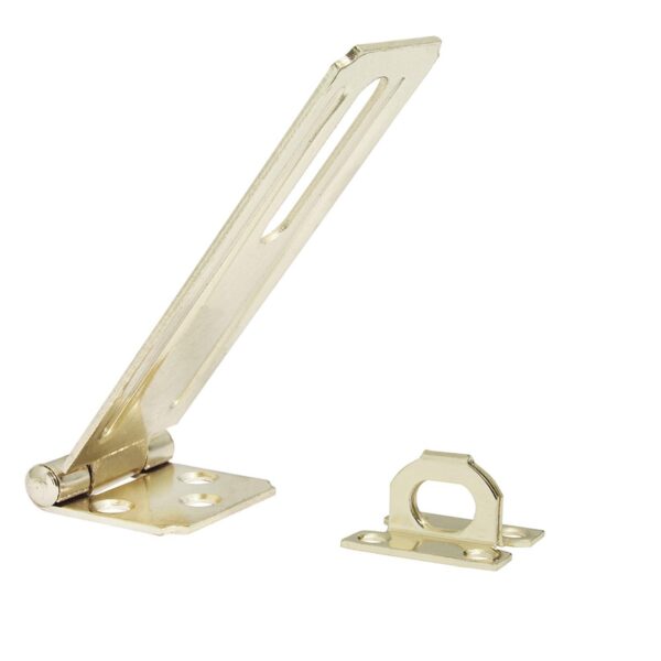 LPC412LBB Portacandado 4-1/2" laton brillante Lock