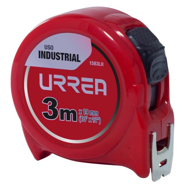 1583LH Flexometro con carcasa de plastico 3 m x 19 mm en blister Urrea