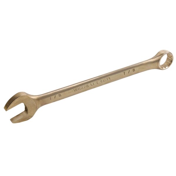 UH1228 Llave combinada de bronce-aluminio antichispa en pulgadas, 12 puntas, 7/8" Urrea
