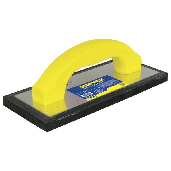 123191 Flota de hule acabado fino con mango de plastico 9-1/2" x 4" x 5/8" Surtek