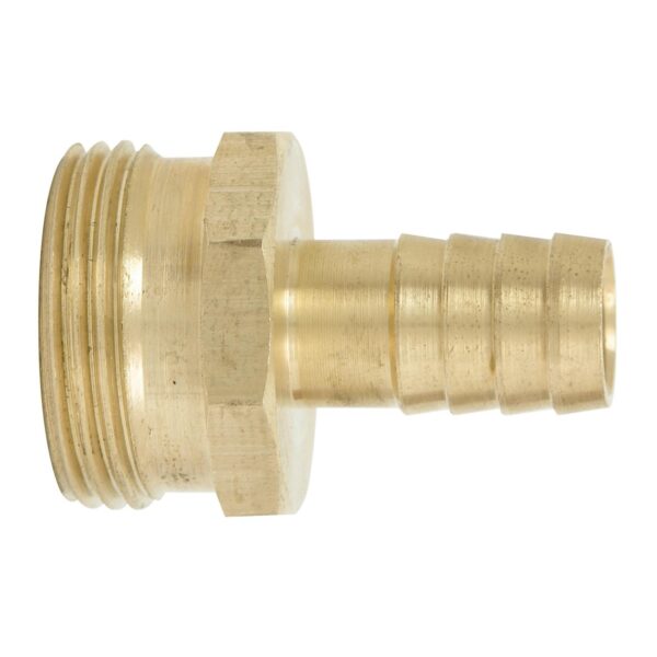130371 Conector para manguera de riego de laton, 1/2" macho Surtek