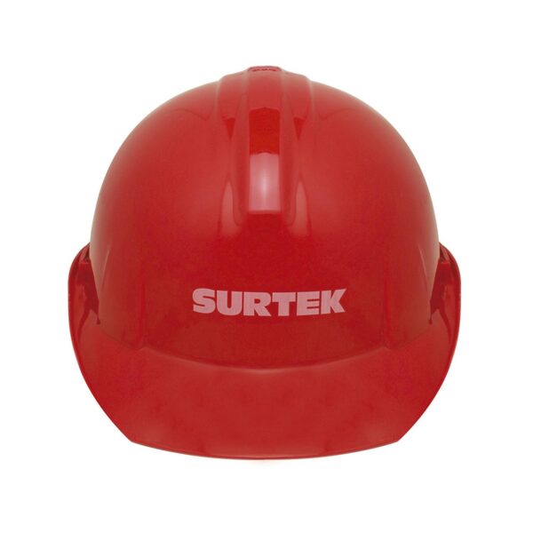 137312 Casco de seguridad con ajuste de intervalos, color rojo Surtek