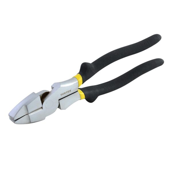 979R Pinza para electricista con mango rubber grip de 9", corte lateral reforzada Surtek