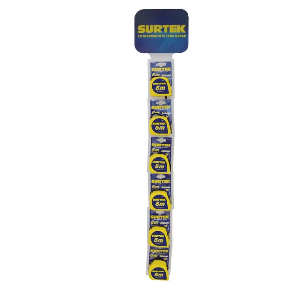 126449 Tira de impulso con flexometros invencibles de 5 m, 13 piezas Surtek