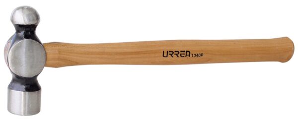 1340P Martillo maquinado de bola con mango de madera hickory Americano de 18", 40 oz Urrea