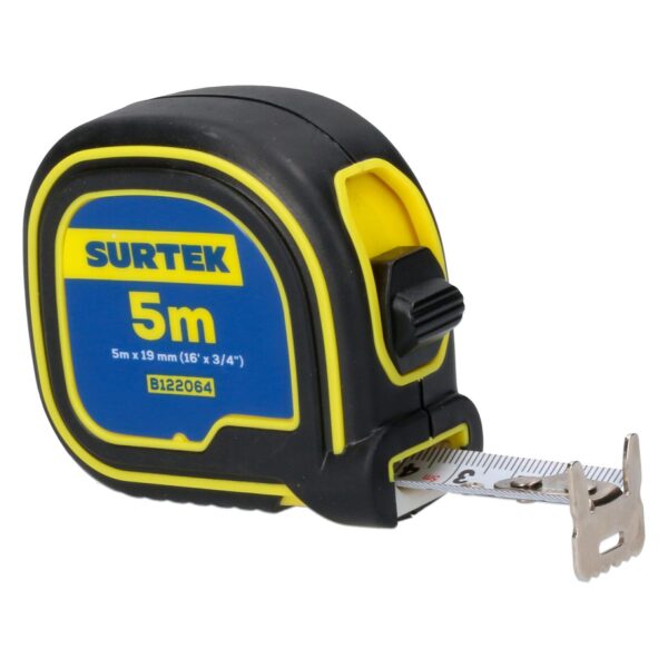 B122064 Flexometro con carcasa soft grip 5 m x 3/4" Surtek