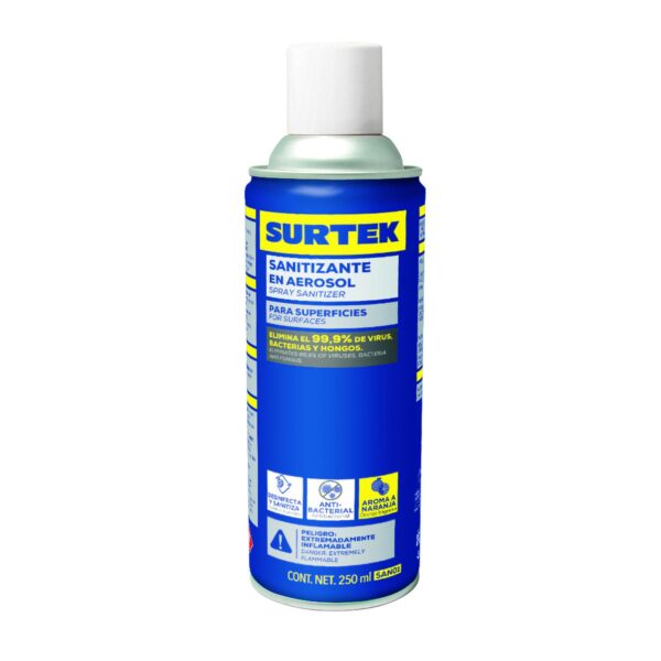 SAN01 Sanitizante en aerosol 250 ml Surtek