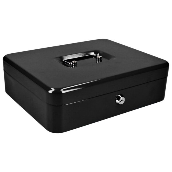 CDI30 Caja metalica para dinero con charola removible 240 mm x 300 mm x 90 mm Lock