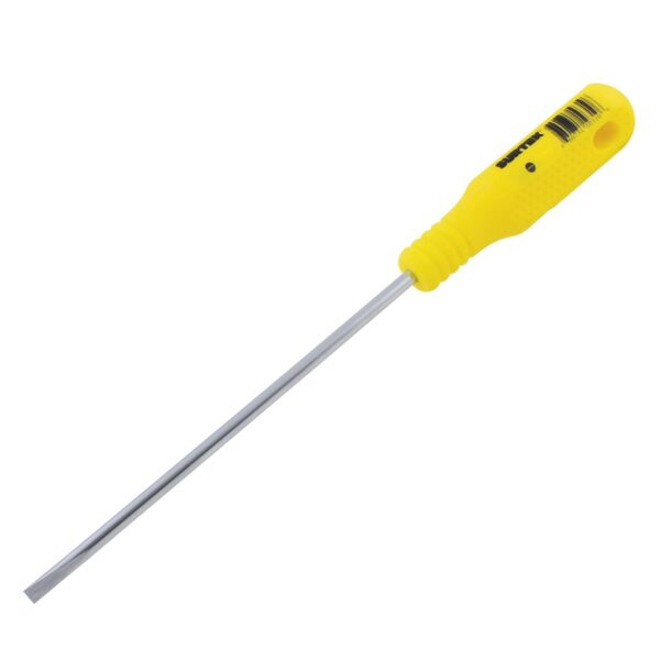 D432 Destornillador con mango amarillo, punta cabinet 1/8" x 4" Surtek