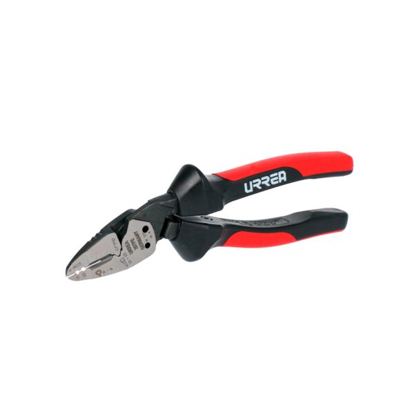 207PE Pinza para electricista con mango bimaterial ergonomica con angulo de cabeza de 25° de 7" Urre