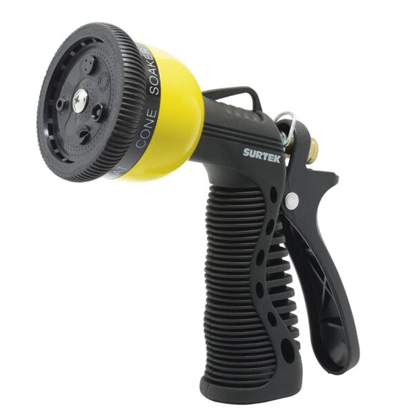 130340 Pistola para riego con recubrimiento de PVC con 7 funciones 3/4" GHT Surtek