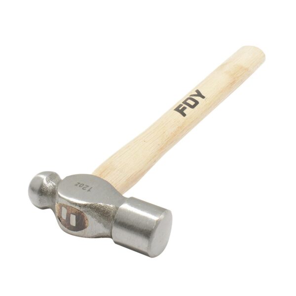 141831 Martillo pulido de bola con mango de madera de 12", 12 oz Foy