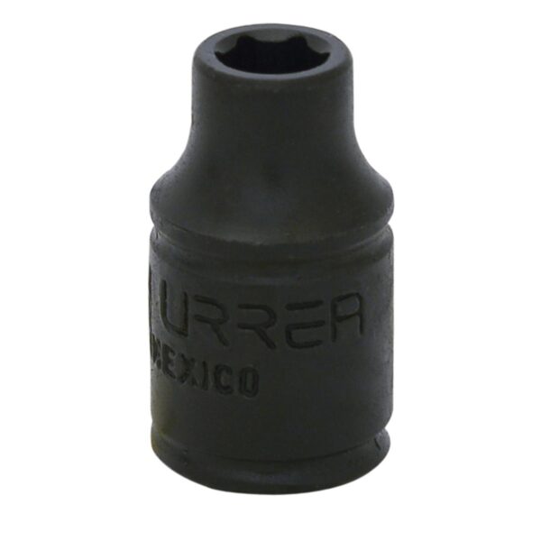 6907M Dado de impacto cuadro de 1/4", 6 puntas, metrico, 7 mm Urrea