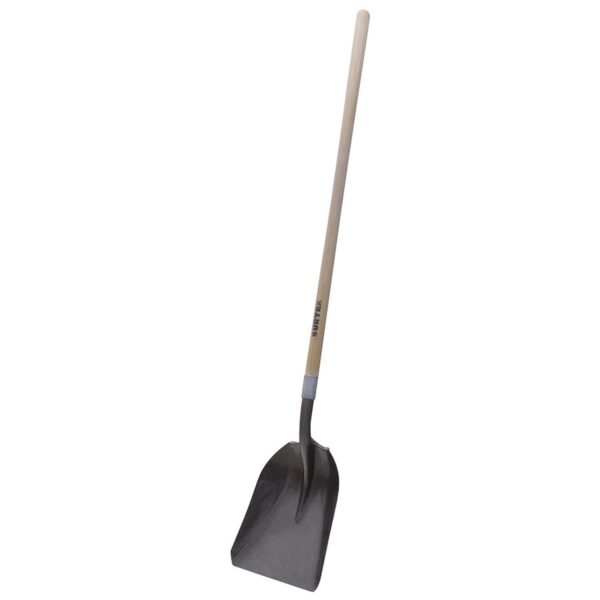 130625 Pala con mango largo de madera con anillo crimpado, tipo carbonera Surtek
