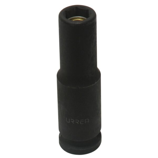 7714HM Dado de impacto largo con iman cuadro de 3/8", 6 puntas, en pulgadas, 7/16" Urrea