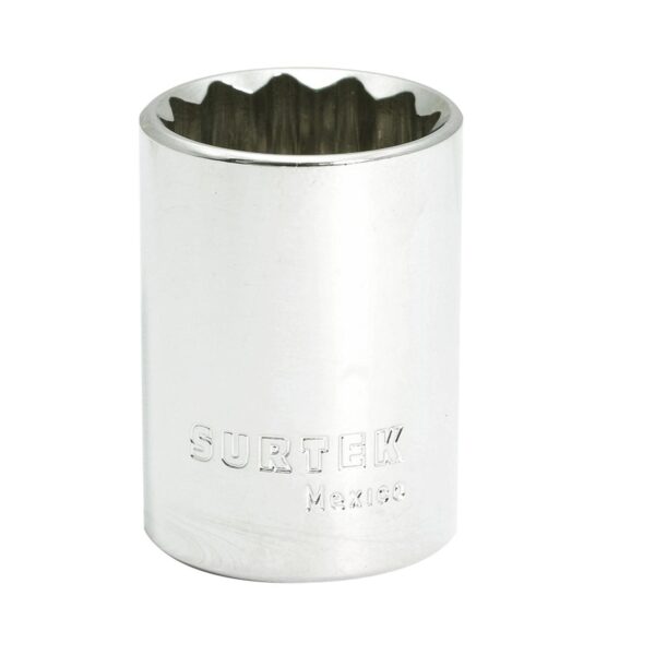 F5822 Dado en pulgadas cuadro de 1/2", 12 puntas, 11/16" Surtek