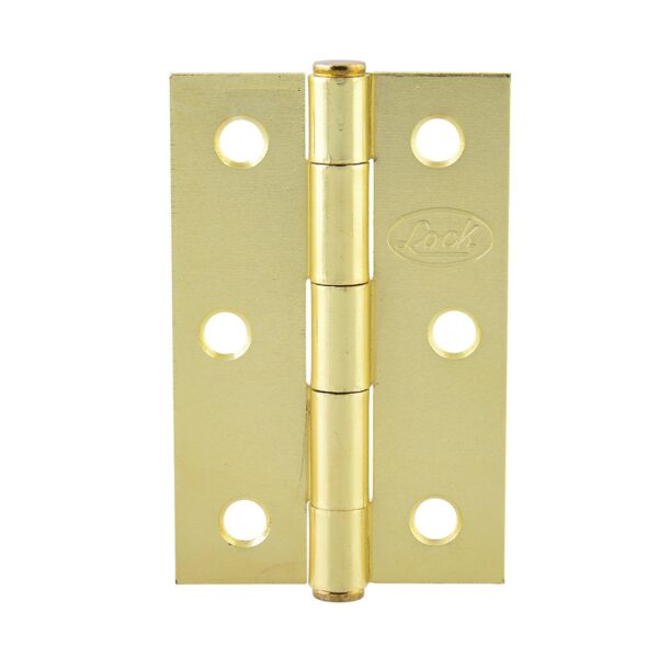 LBA25LB Bisagra alargada de acero laton brillante 2.5" x 1.81" Lock