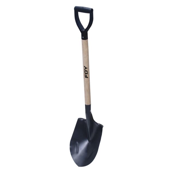 PRYPG Pala con mango de madera con puño plastico "Y", redonda Foy
