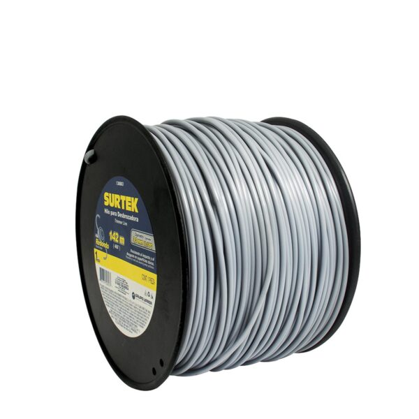 130803 Nailon para desbrozadora en carrete, 3.3 mm x 142 m Surtek