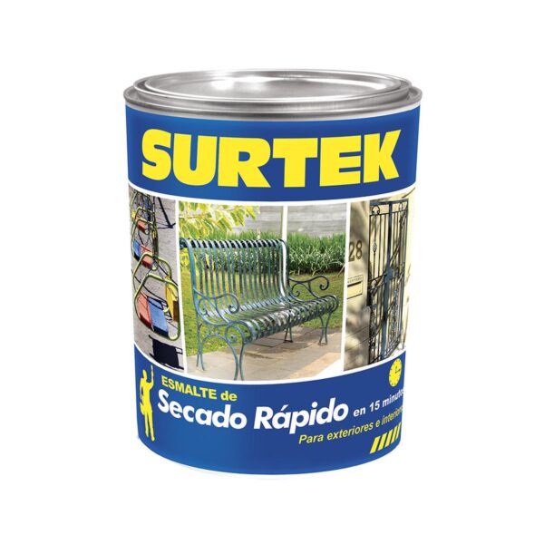 SP40199 Esmalte de secado rapido 250 ml color negro Surtek