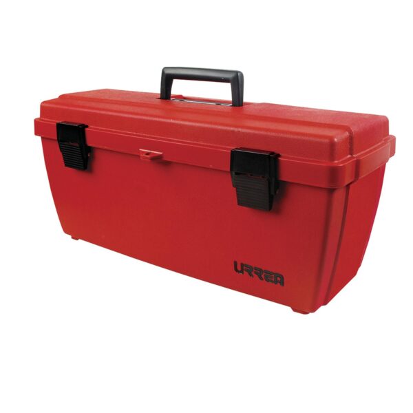 9901 Caja portaherramientas plastica con broche plastico y charola 20" x 8" x 8" Urrea