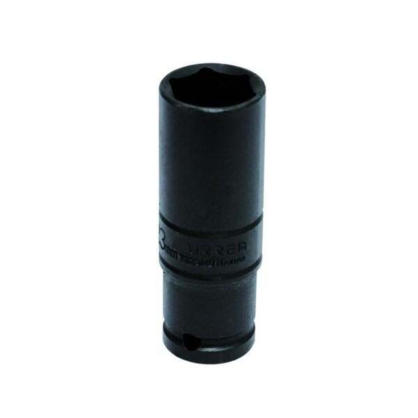 7323MD Dado de impacto largo pared delgada cuadro de 1/2", 6 puntas, metrico, 23 mm Urrea