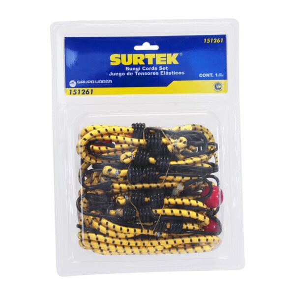151261 Juego de tensores elasticos, 24 piezas Surtek