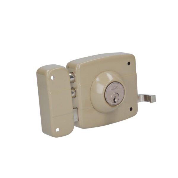 29CS Cerradura de sobreponer funcion instala facil, derecha, 2 bulones, llave estandar, blister Lock