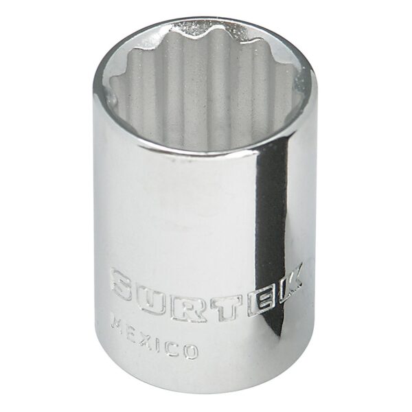 F5122 Dado en pulgadas cuadro de 3/8", 12 puntas, 11/16" Surtek