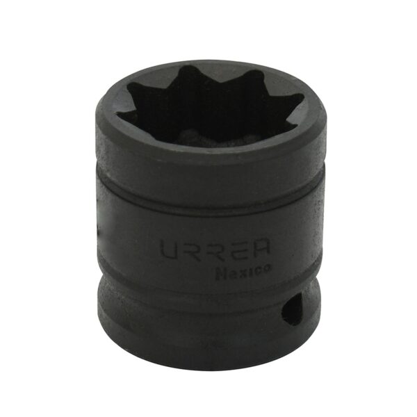 7432S Dado de impacto cuadro de 1/2", 8 puntas, en pulgadas, 1" Urrea