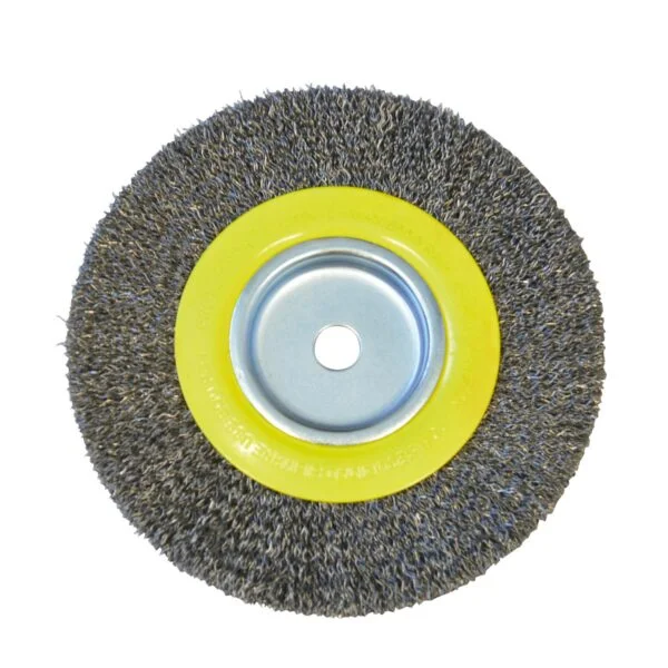 C540 Carda copa ondulada alambre delgado para esmeril 6" x 1-1/8" eje 1/2" Surtek