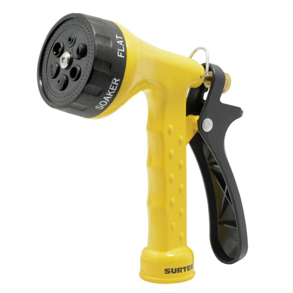 130344 Pistola para riego metalica con 6 funciones 3/4" GHT Surtek