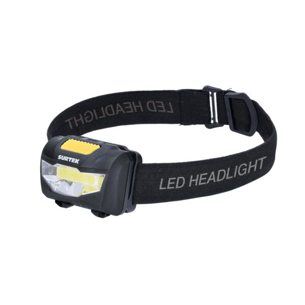 135906 Linterna de LED para cabeza a baterias 3 pilas "AAA" de 120 lm Surtek