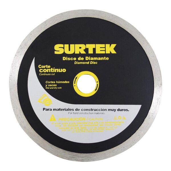 123466 Disco de diamante continuo, 7" Surtek