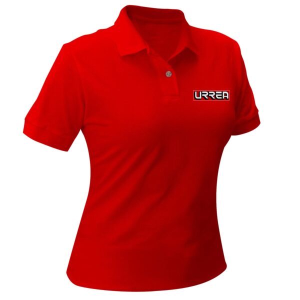 UPODRM Playera tipo polo para dama color rojo talla M Urrea