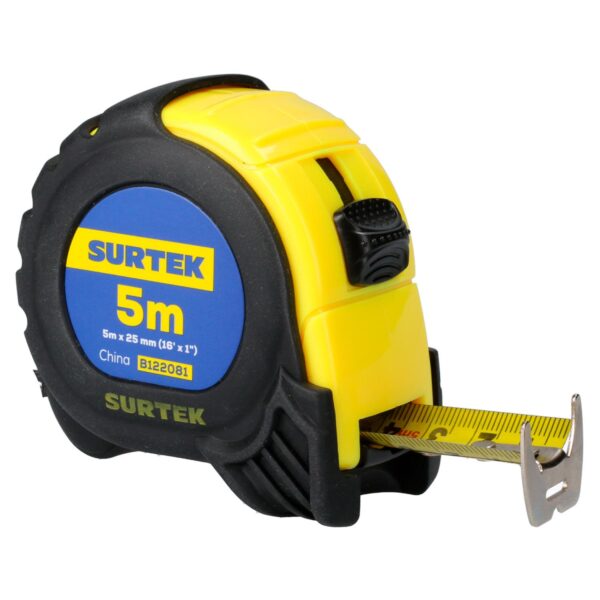 B122081 Flexometro con carcasa anti-impacto 5 m x 1" Surtek
