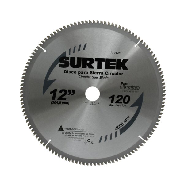 120620 Disco para sierra circular para corte madera 30 dientes, 10" Surtek