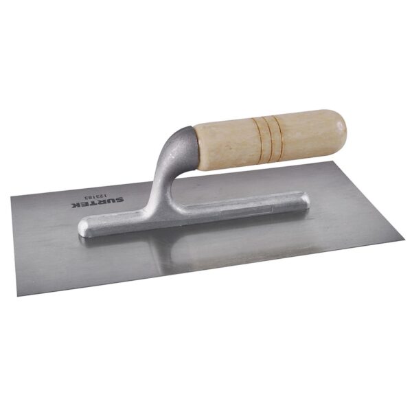 123183 Llana lisa de acero al alto carbon con mango de madera 11" x 5" Surtek