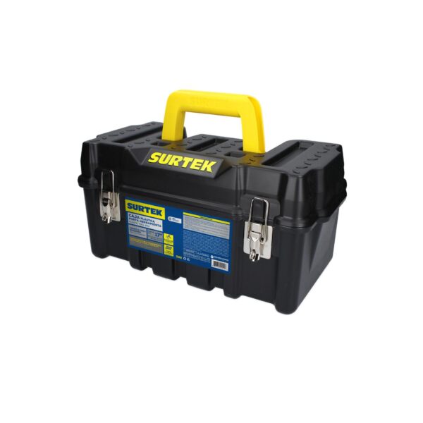 CPS17 Caja portaherramientas plastica con broches metalicos 17" x 9" x 8" Surtek